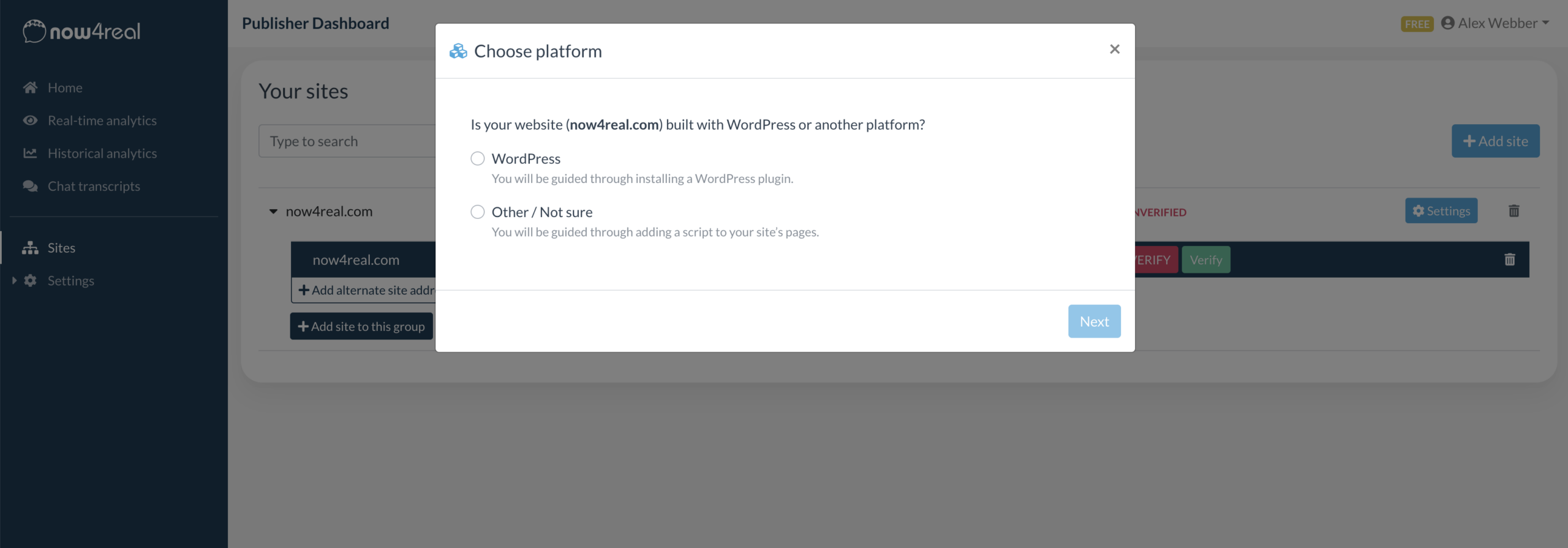 dashboard-choose-platform